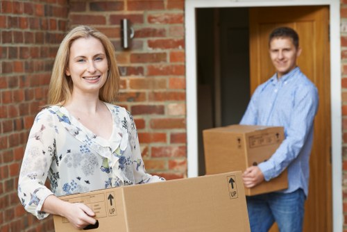Local moving van assisting with furniture transport in West Harrow
