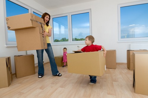 Moving van serving flats and homes in West Harrow