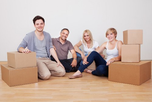 Professional moving van loading support for a West Harrow property