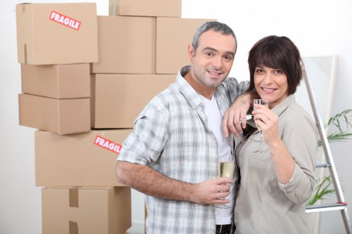Checklist and packing supplies for a West Harrow house move